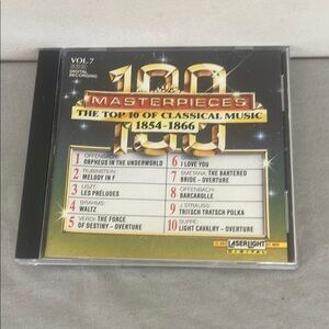 ⭐️ 100 Masterpieces Classical Music CD 1991 Delta Volume 7 Laser Light Digital